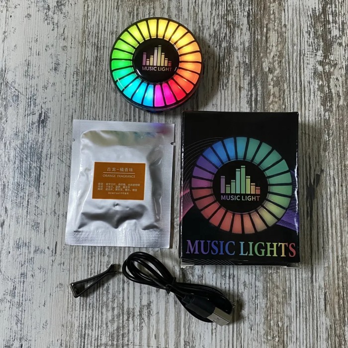 Автомобильный ароматизатор с LED подсветкой Music Light