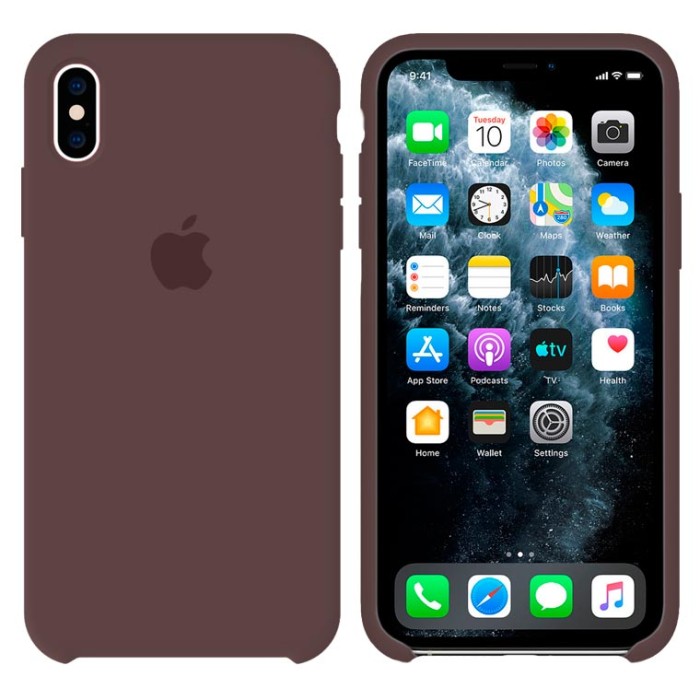 Чехол Silicone Case Original iPhone XS Max №22 (Cocoa) (N22)