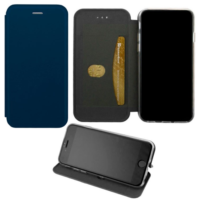 Чехол-книжка Elite Case Xiaomi Mi Note 10 Lite темно-синий
