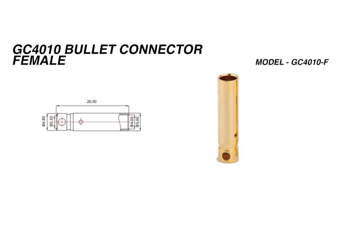 Конектори AMASS GC4010 4.0MM Female 3шт