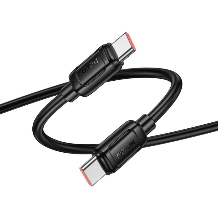 Дата кабель Hoco X115 Surpass Type-C to Type-C 240W (1m) Black