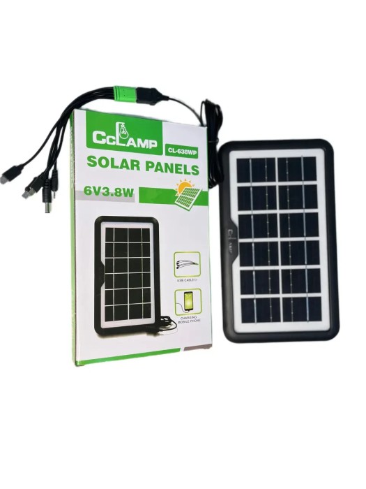 Портативная солнечная панель Cclamp CL-638wp 3.8W 6V IP65