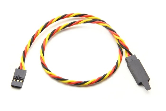 Подовжувач 22AWG для сервоприводів JR із замком скручений (90 см)