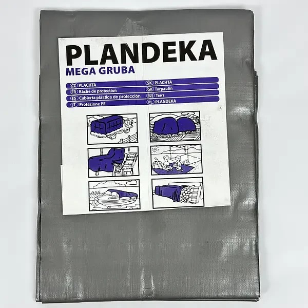 Тент 260 г/м2 4х6м "PLANDEKA" поліпропіленовий двосторонній