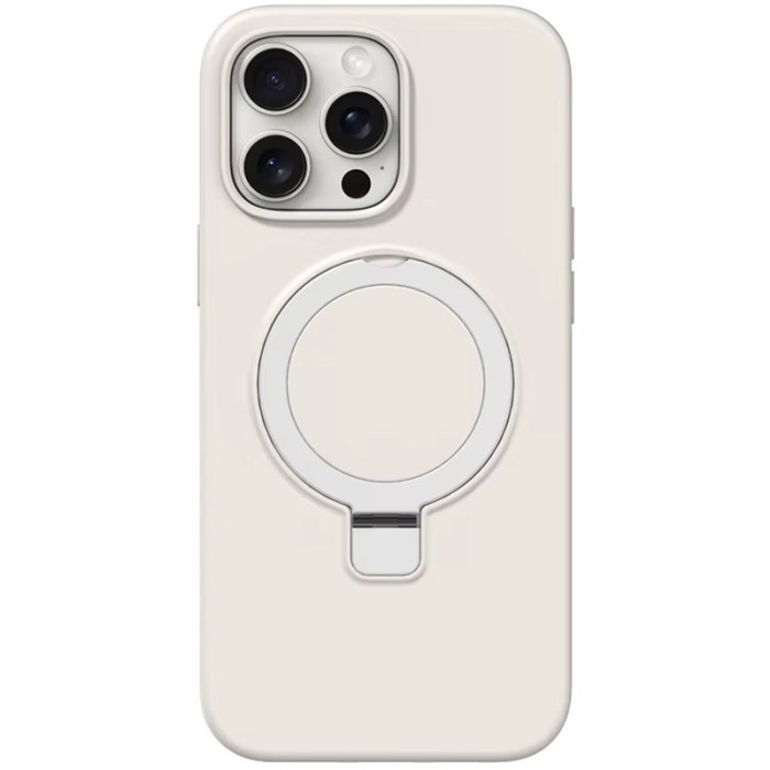 Чохол Silicone Case Full Protective NO LOGO with Ring для Apple iPhone 12 Pro Max (6.7") White