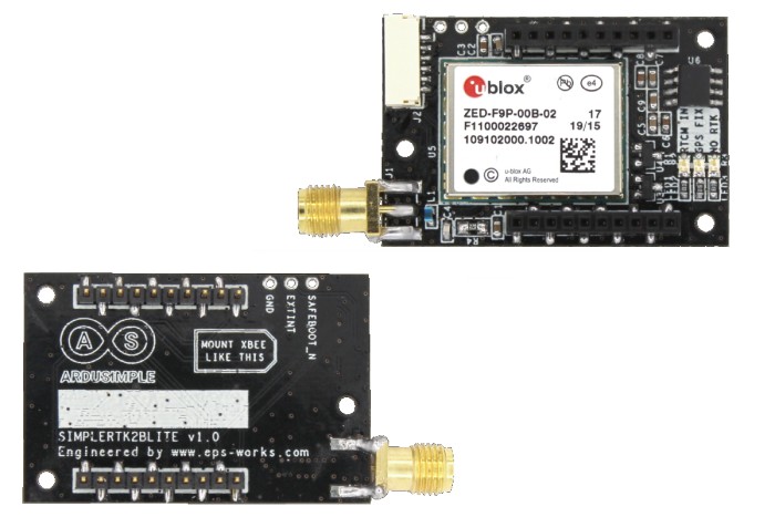 Модуль GPS RTK ArduSimple SimpleRTK2B Lite ZED-F9P