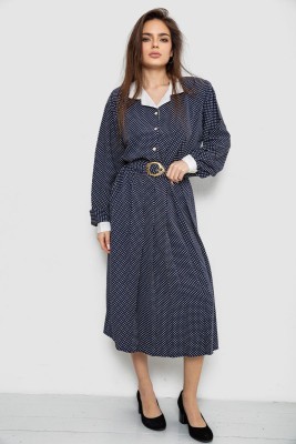 Костюм жіночий класичний у горох, колір чорно-білий, 167R3001