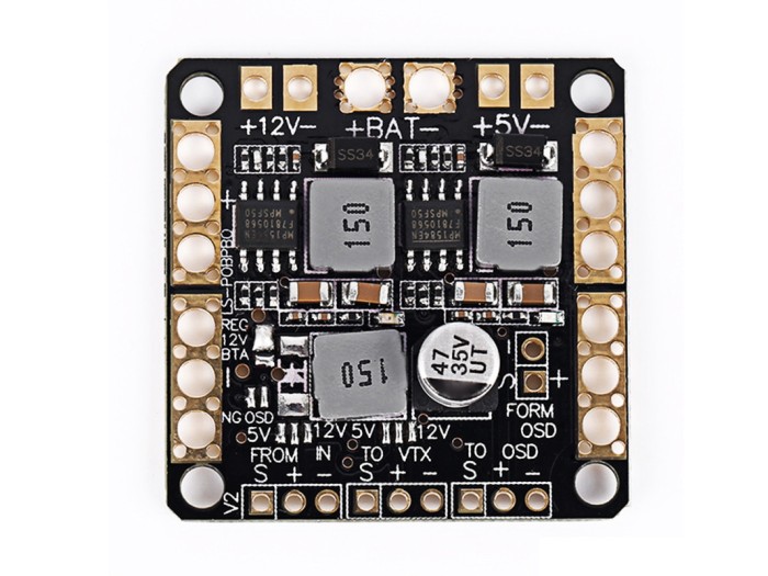 Плата розподілу живлення з BEC 5V, 12V та LC фільтром