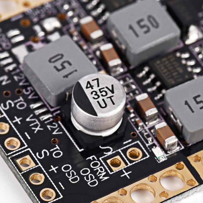 Плата розподілу живлення з BEC 5V, 12V та LC фільтром