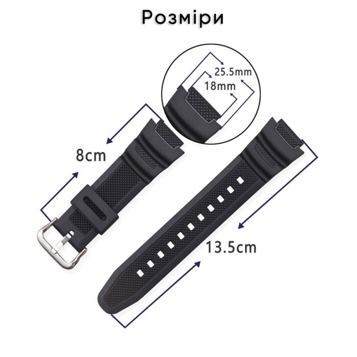 Ремінець для Casio G-Shock AE-1000/1200 Orange BK