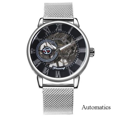 Forsining 8099A All Silver Mesh