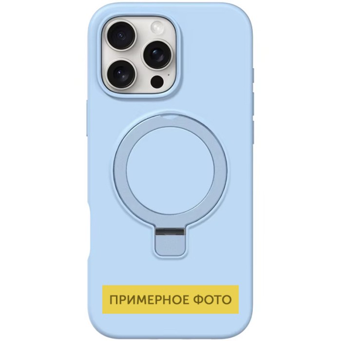 Чохол Silicone Case Full Protective NO LOGO with Ring для Apple iPhone 16e (6.1") White