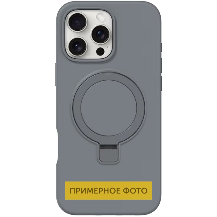 Чохол Silicone Case Full Protective NO LOGO with Ring для Apple iPhone 16e (6.1") White