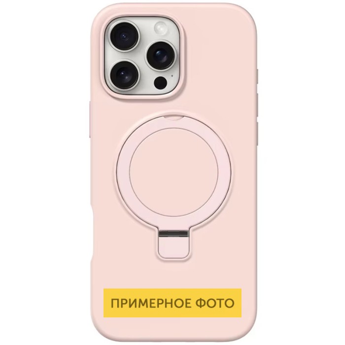 Чохол Silicone Case Full Protective NO LOGO with Ring для Apple iPhone 16e (6.1") White
