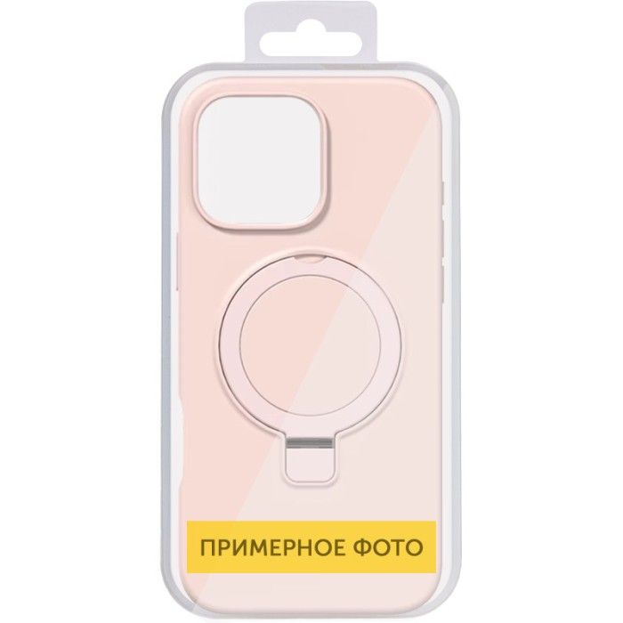 Чохол Silicone Case Full Protective NO LOGO with Ring для Apple iPhone 16e (6.1") White