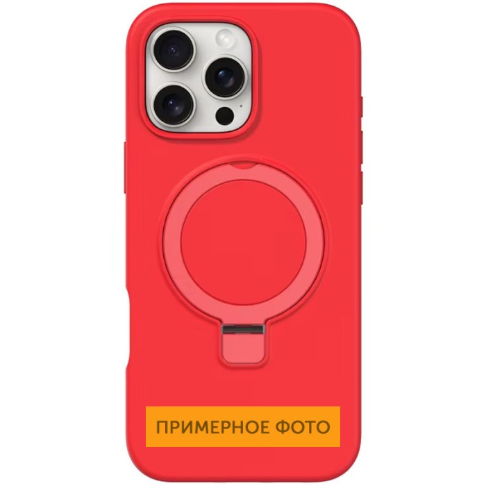 Чохол Silicone Case Full Protective NO LOGO with Ring для Apple iPhone 16e (6.1") White