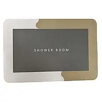 Прочный влагостойкий коврик для ванны Shower Room  40х60 см Серый, Синий, Розовый, Зеленый, коричневый