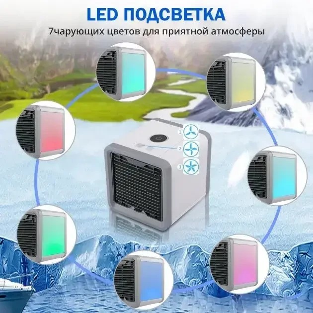 УЦЕНКА! Кондиционер Arctic Air охладитель воздуха работает от USB (Повреждена крышка,плохая упаковка 3097)