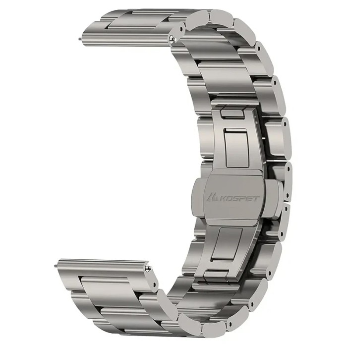 Сталевий браслет KOSPET 22 мм. Silver