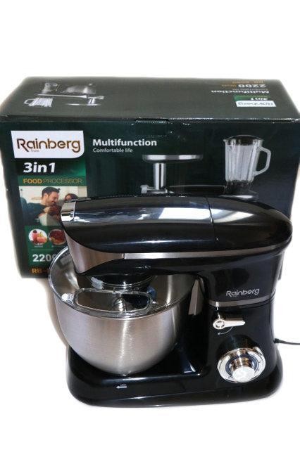 Кухонный комбайн Rainberg RB-8080 3 в 1 Тестомес, Мясорубка, Блендер (4200 Вт) 5B
