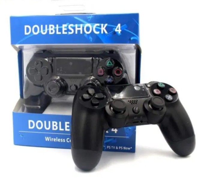 Геймпад для игровых приставок с Bluetooth Dual Shock 4 Wireless Черный Беспроводной джойстик