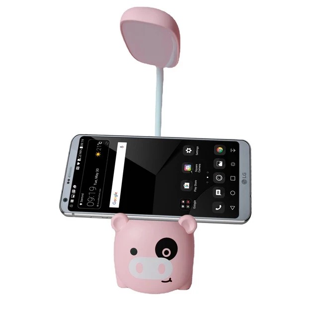 Лампа с органайзером для ручек и подставкой телефона Quite Light Piggy аккумуляторная