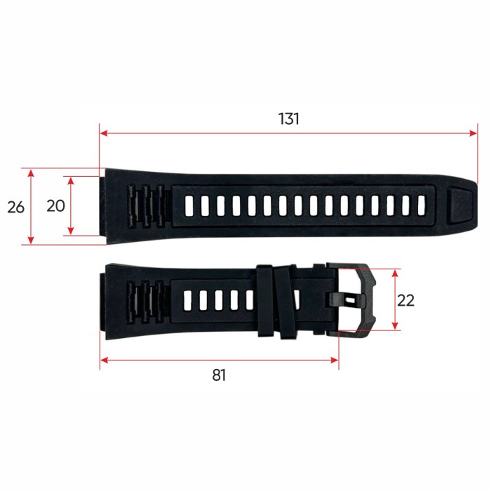 Ремінець для смарт годинника Modfit Titan Black