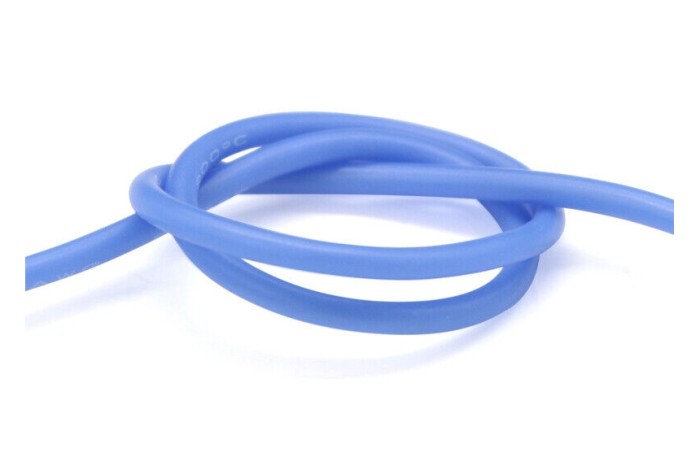 Провід силіконовий QJ 24 AWG (синій), 1 метр