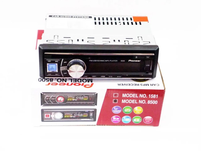 УЦЕНКА! Автомобильная магнитола DVR DVD-8500 1DIN Lid Чёрная (Плохая упаковка 3027)