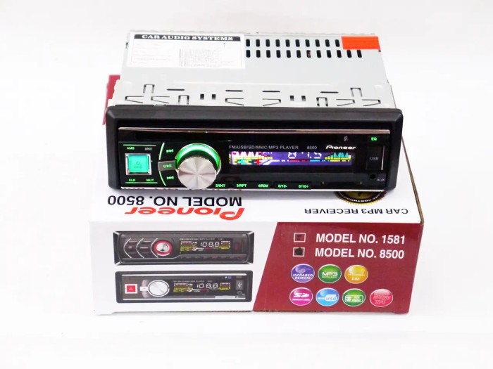 УЦЕНКА! Автомобильная магнитола DVR DVD-8500 1DIN Lid Чёрная (Плохая упаковка 3027)