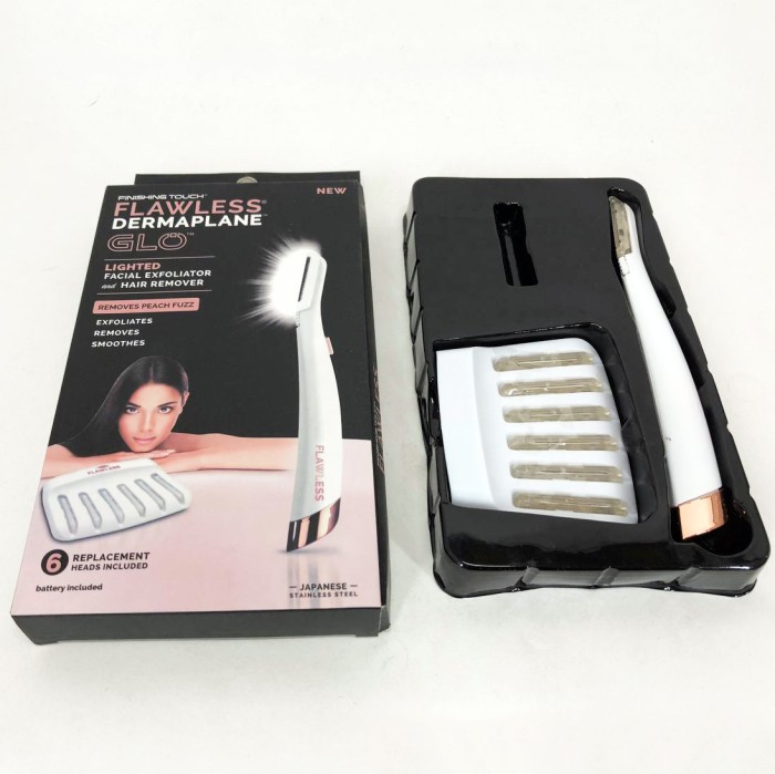 Тример-епілятор жіночий Flawless Dermaplane Glo, епілятор для інтимних зон