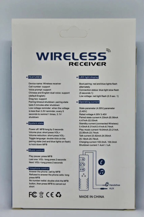 Bluetooth-адаптер для передачи звука B09 Audio Receiver
