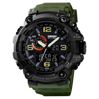 Skmei 1520AG Black-Military Wristband. SALE