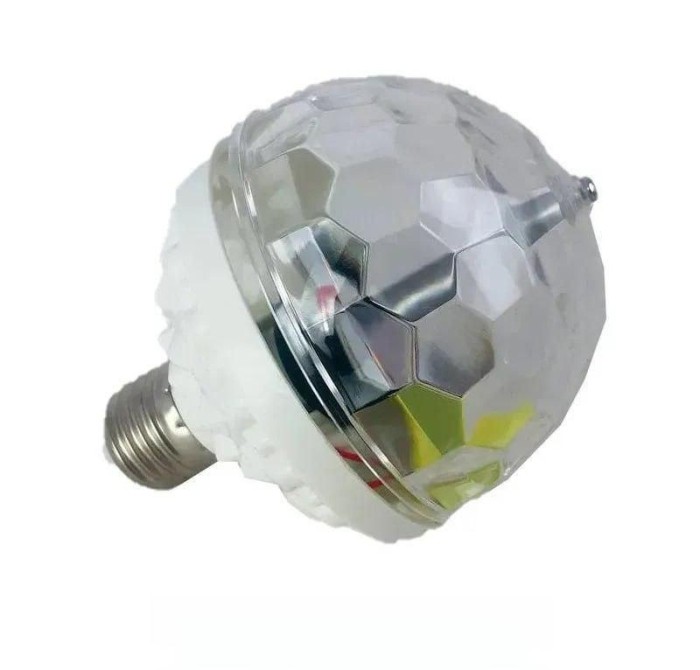 Светодиодная диско лампа в патрон COLOR ROTATING LAMP  E27