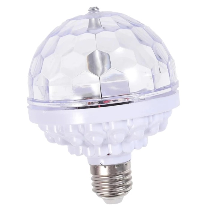 Светодиодная диско лампа в патрон COLOR ROTATING LAMP  E27