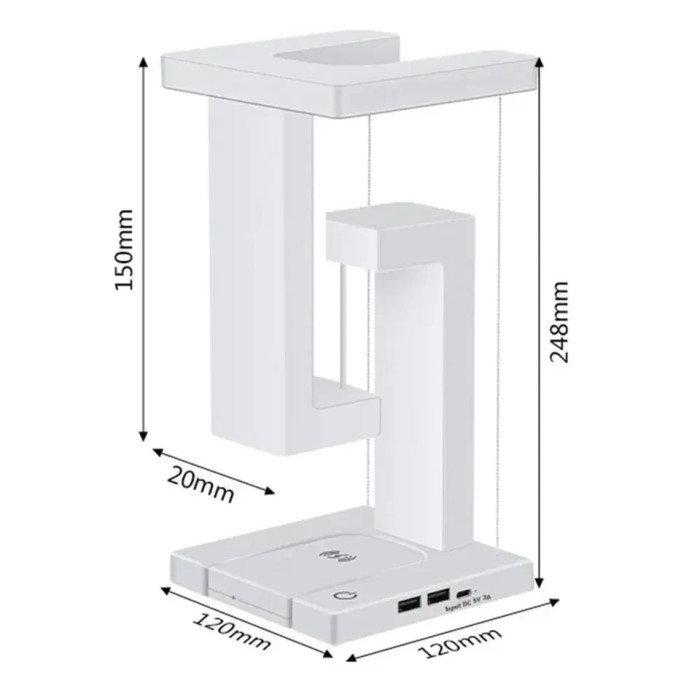 Лампа-ночник с беспроводной зарядкой ANTI-GRAVITY WIRELESS 10W