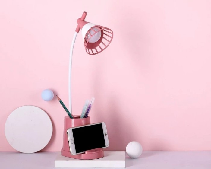 Лампа DESKTOP LAMP EL-2176 с функцией Powebank 1200mAh, и держателем телефона