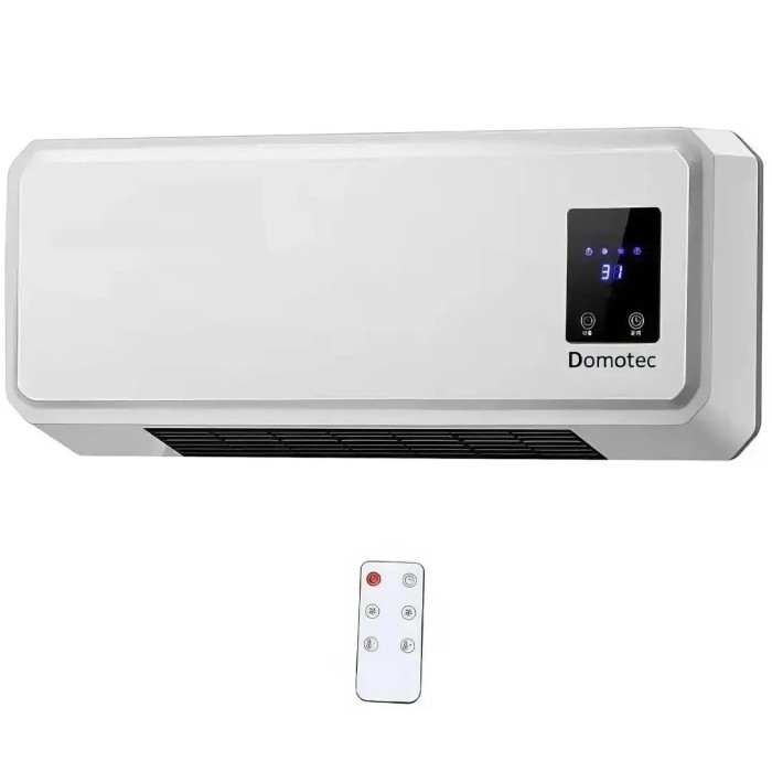 Тепловентилятор-дуйка с пультом управления Domotec MS 5962 Настенный обогреватель для дома 2000Вт
