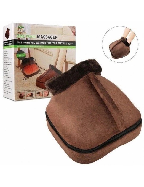 Вибро массажёр с подогревом для ног 2 в 1 Warm Massager