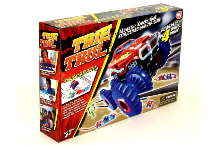 Машинка на бат. Trix Trux набір з трасою (жовтий)