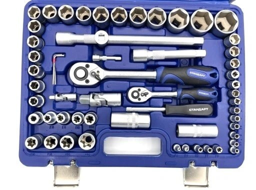 Автомобільний набір інструментів 1/4", 1/2" 108од. (6-гр.) СТАНДАРТ STM-0108-6