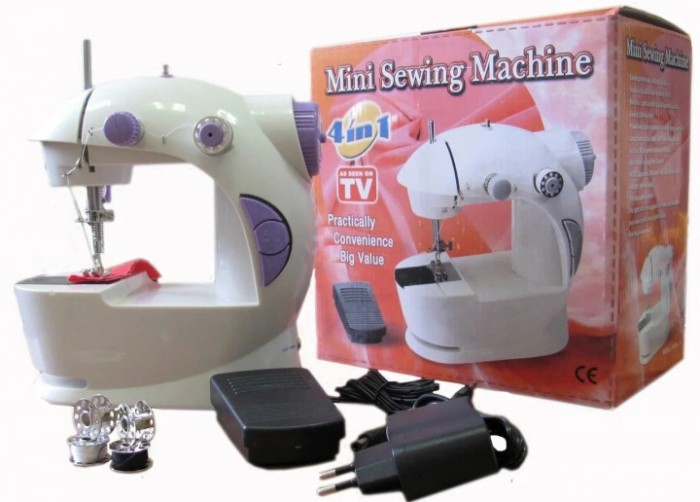 Швейная мини машинка 4 в 1 Mini Sewing Machine SM201