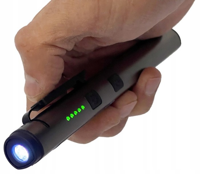 Ліхтарик світлодіодний алюмінієвий (COB+LED) з УФ, лазером та магнітом Pen Light PROTESTER PRO-FL0305S