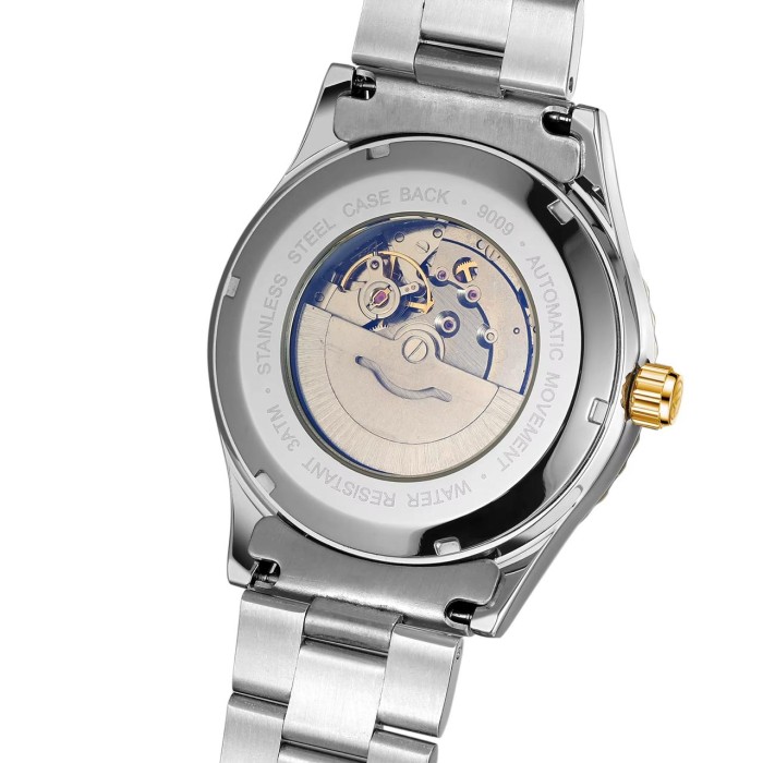 Forsining 6919 Silver-Gold-Blue Steel