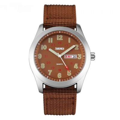 Skmei 9112BN Silver-Brown