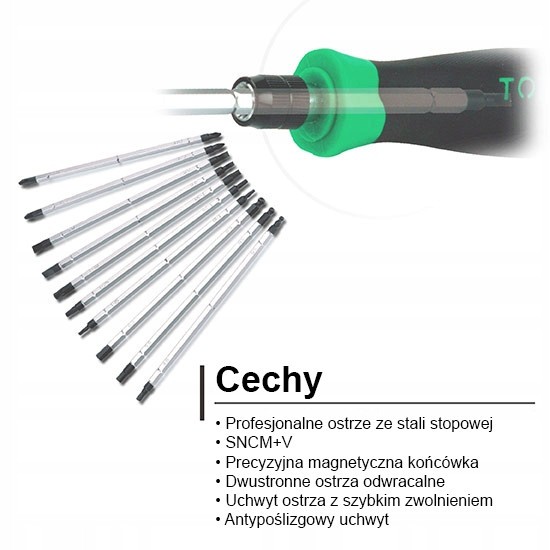 Набір викрутка з насадками 20 в 1 TOPTUL (PH,PZ,SL,Hex,Torx) GAAI2101