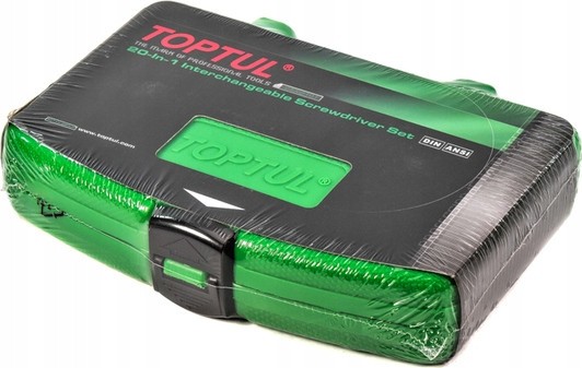 Набір викрутка з насадками 20 в 1 TOPTUL (PH,PZ,SL,Hex,Torx) GAAI2101