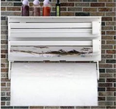 Кухонный тройной держатель Triple Paper Dispenser 3 в 1 для бумажных полотенец пищевой пленки и фольги