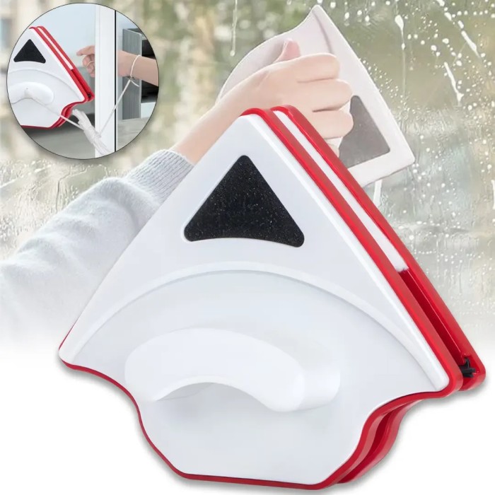 Двухсторонняя магнитная щетка для мойки стекла и окон 3-8 мм Double Faced Glass Cleaner