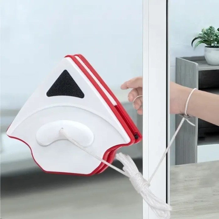 Двухсторонняя магнитная щетка для мойки стекла и окон 3-8 мм Double Faced Glass Cleaner